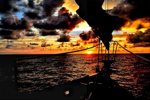 Sunset Sailing Photo
